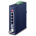 PLANET IVC-234GT  Industrial 1-Port BNC/RJ11 to 4-Port Gigabit Ethernet Extender
